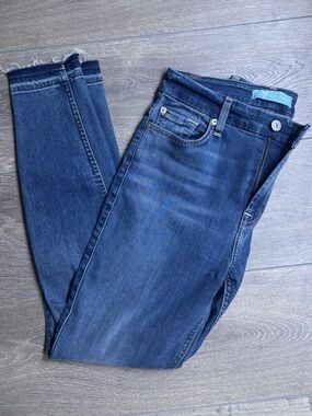7 For All Mankind Women's Skinny Jeans - Dark Indigo Wash